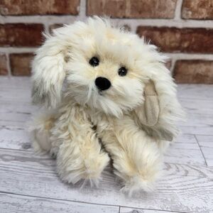 Gund Dreyfus 7” Plush Fluffy Shaggy White Dog Retired Gotta Getta Gund